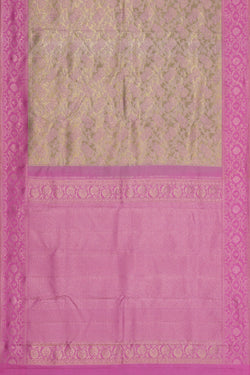 Image of Kanchipattu Tissue Brocade Light Green Saree