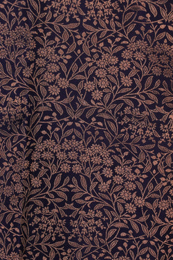 Image of Kanchipattu Brocade Navy Blue Saree