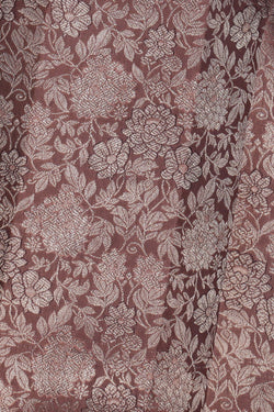 Image of Kanchipattu Brocade Brown Saree