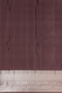 Image of Kanchipattu Brocade Brown Saree