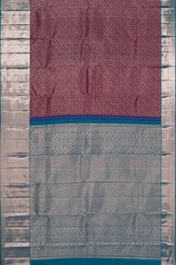 Image of Kanchipattu Brocade Violet Saree