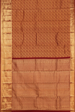 Image of Kanchipattu Brocade Maroon Saree