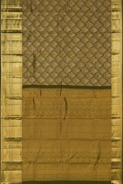 Image of Kanchipattu Tissue Brocade Heena Green Saree