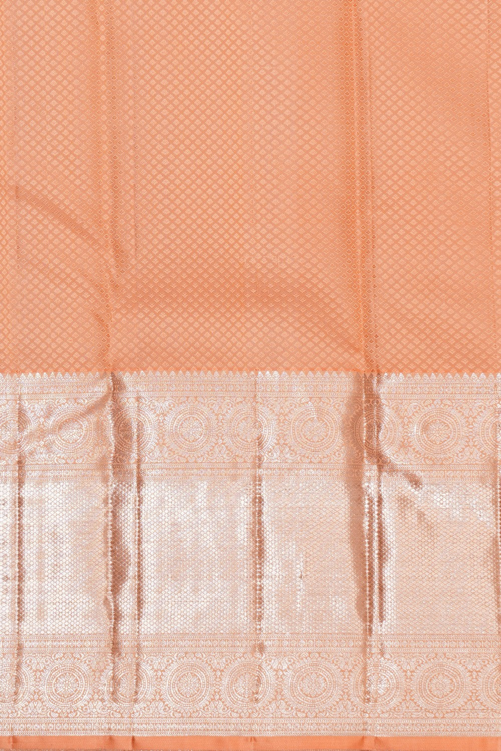 Kanchipattu Brocade Peach Saree