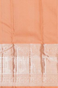 Image of Kanchipattu Brocade Peach Saree