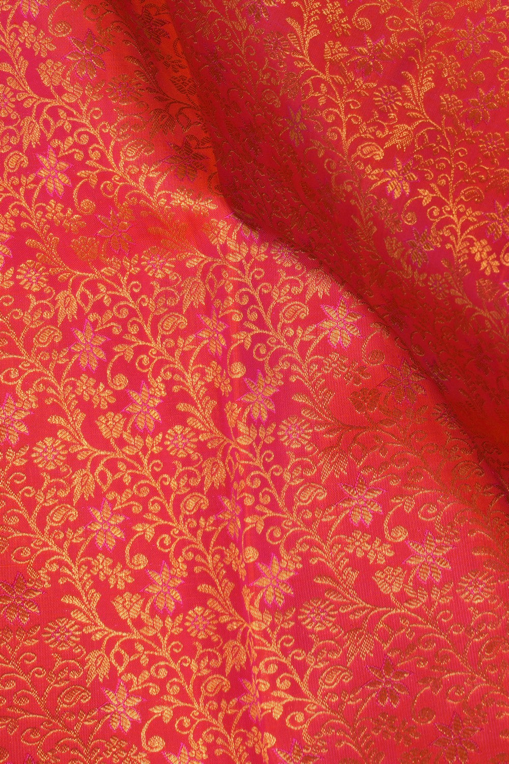 Kanchipattu Brocade Fuchsia Pink Saree