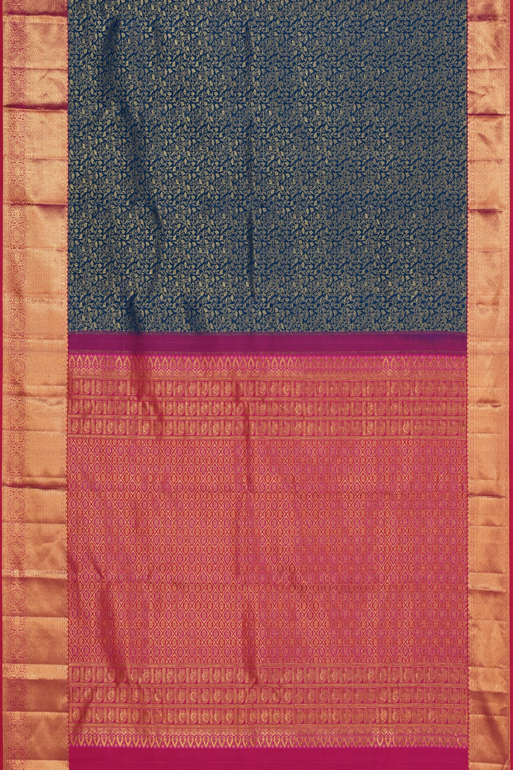 Kanchipattu Brocade Blue Saree