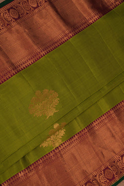 Image of Gadwal Silk Green Saree