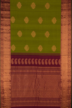 Image of Gadwal Silk Green Saree