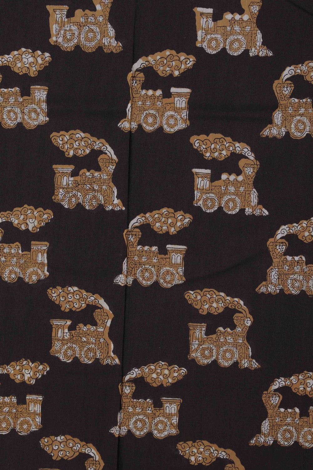 Image of Bagru block printed Chanderi Saree