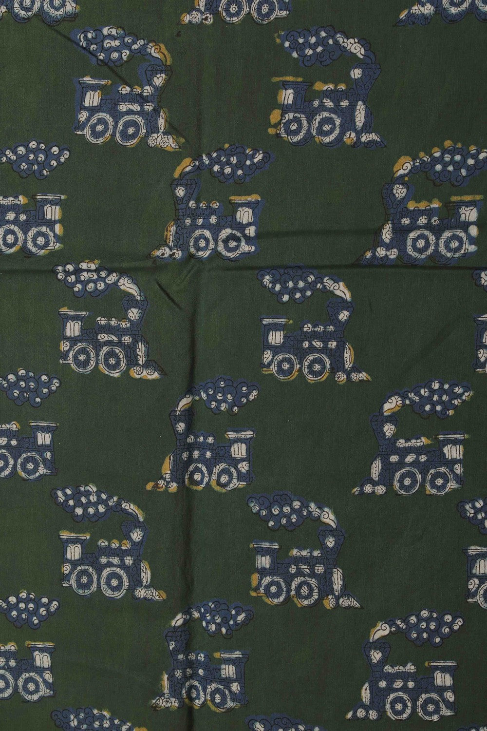 Image of Bagru block printed Chanderi Saree