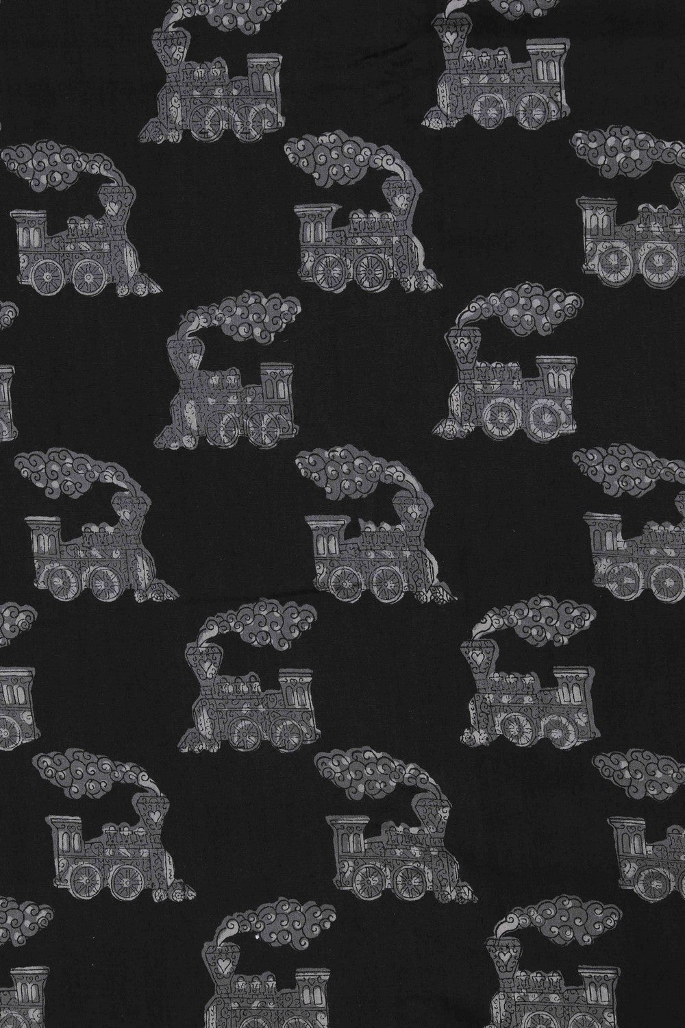 Image of Bagru block printed Chanderi Saree