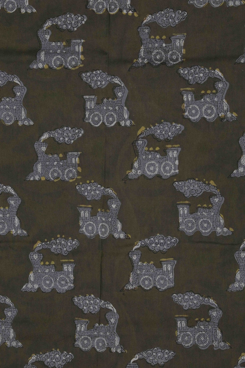 Image of Bagru block printed Chanderi Saree