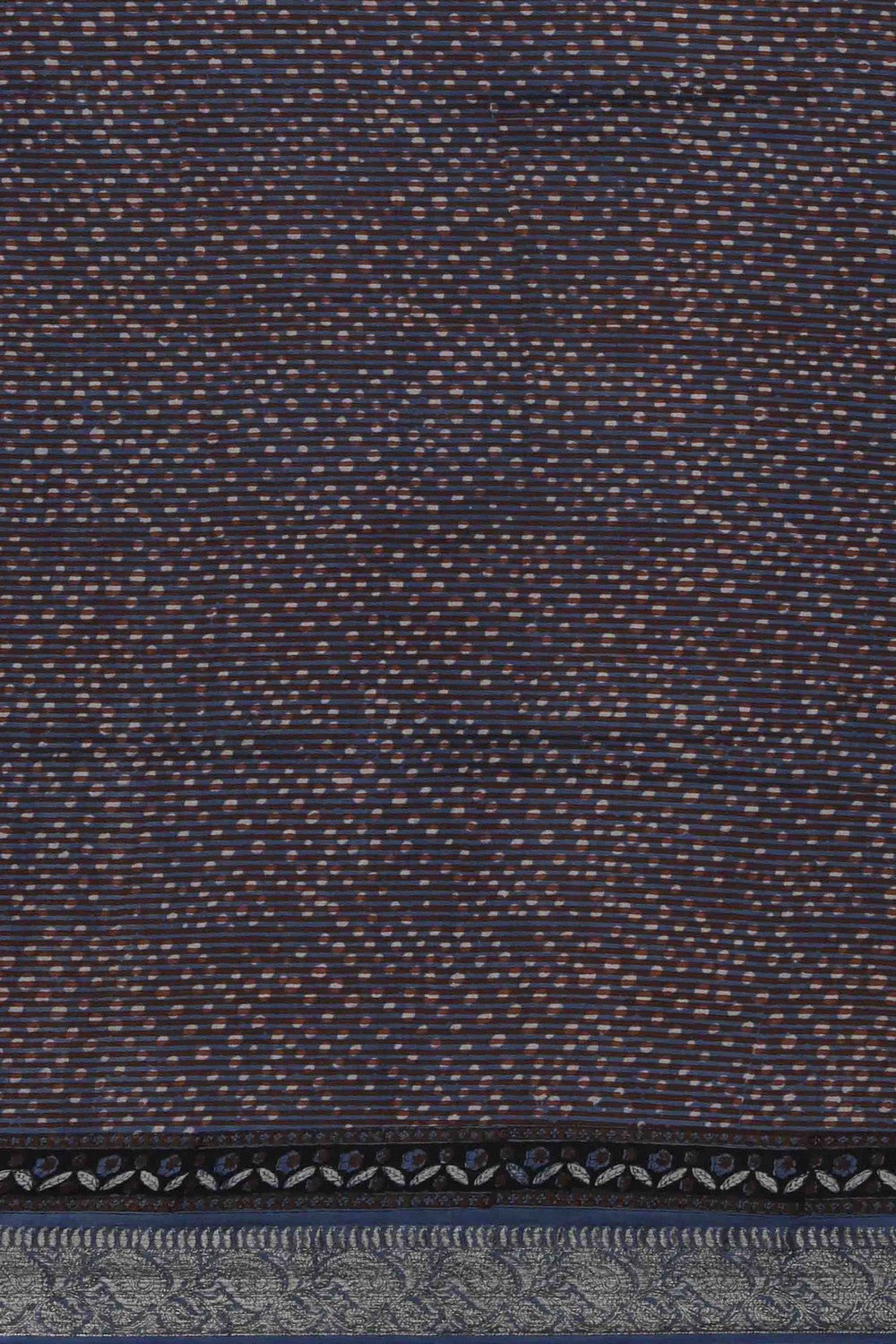 Image of Bagru block printed Chanderi Saree