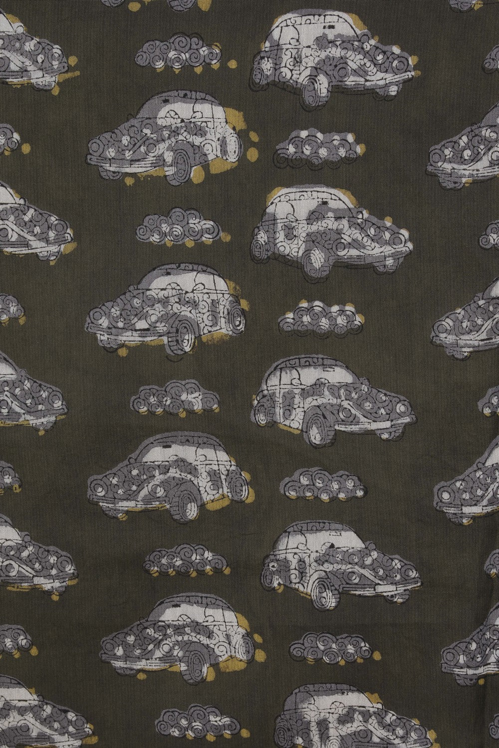 Image of Bagru block printed Chanderi Saree