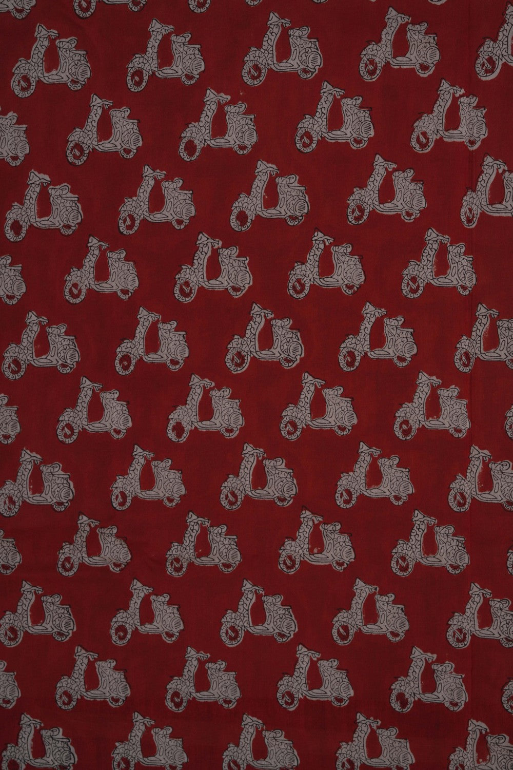 Image of Bagru block printed Chanderi Saree