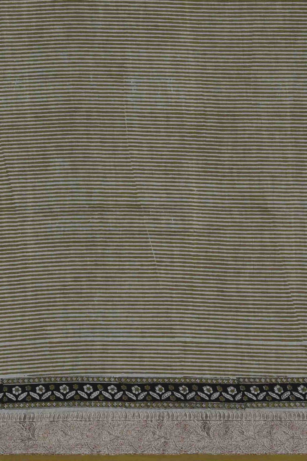 Image of Bagru block printed Chanderi Saree