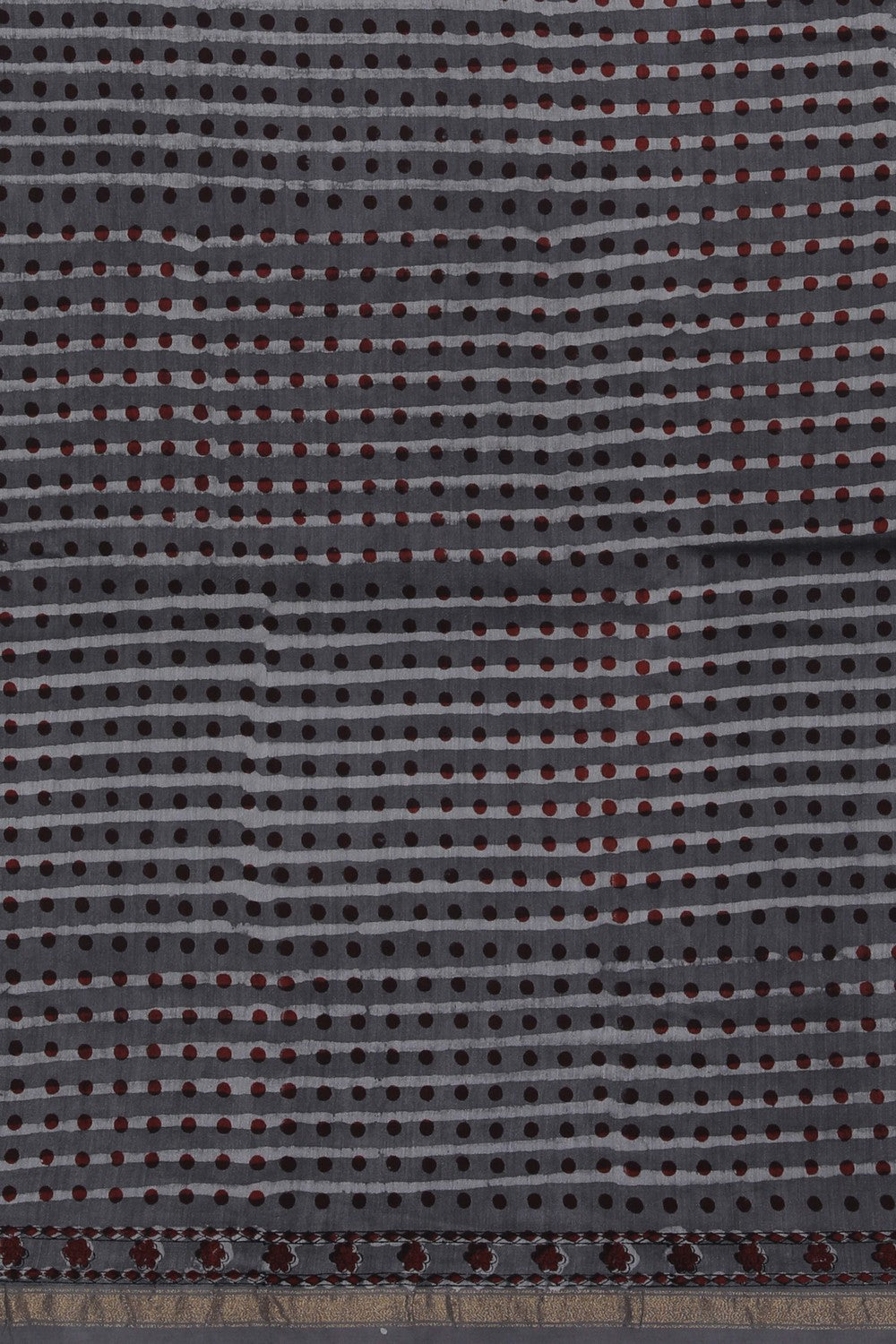 Image of Bagru block printed Chanderi Saree