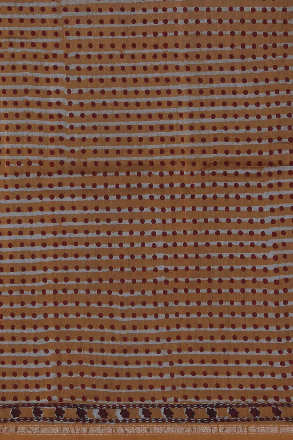 Image of Bagru block printed Chanderi Saree