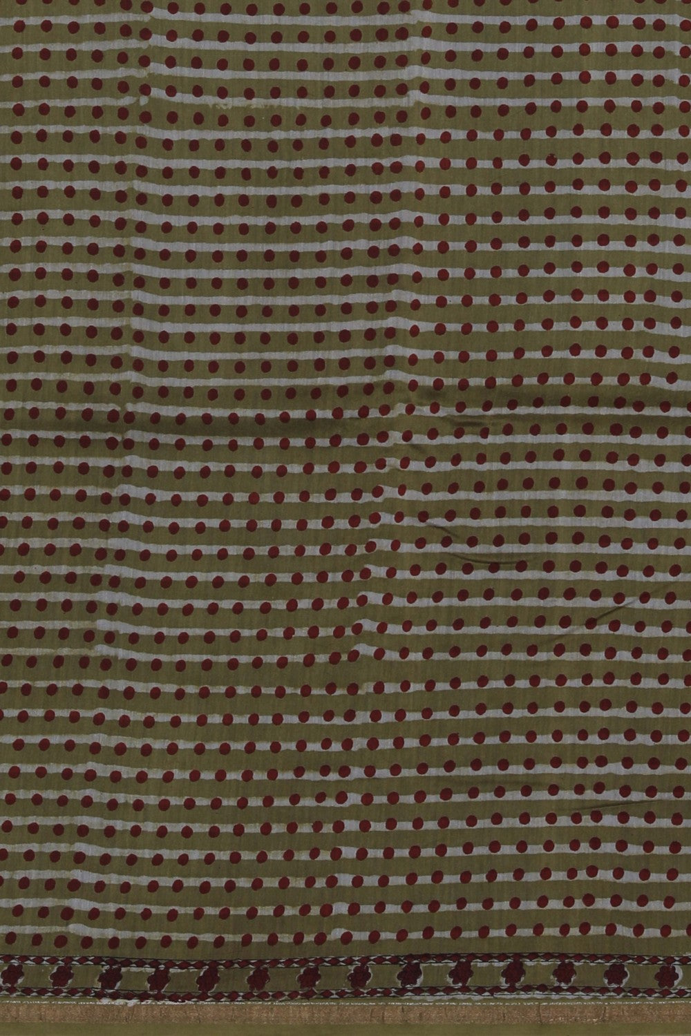 Image of Bagru block printed Chanderi Saree