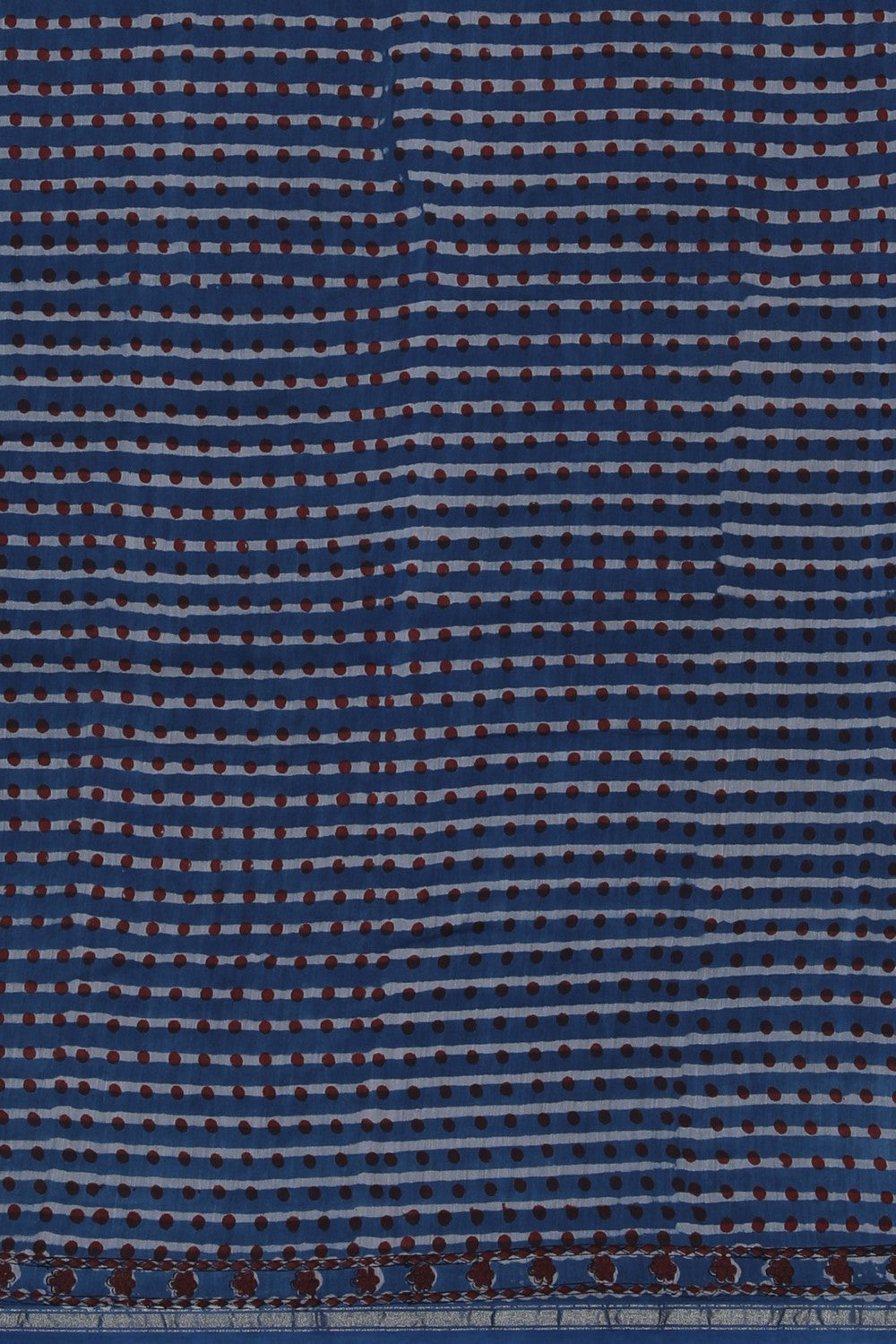 Image of Bagru block printed Chanderi Saree