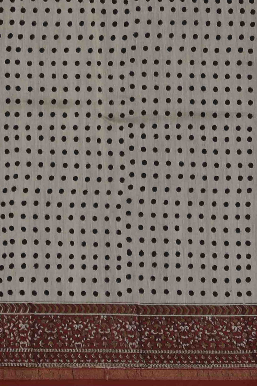 Image of Bagru block printed Chanderi Saree