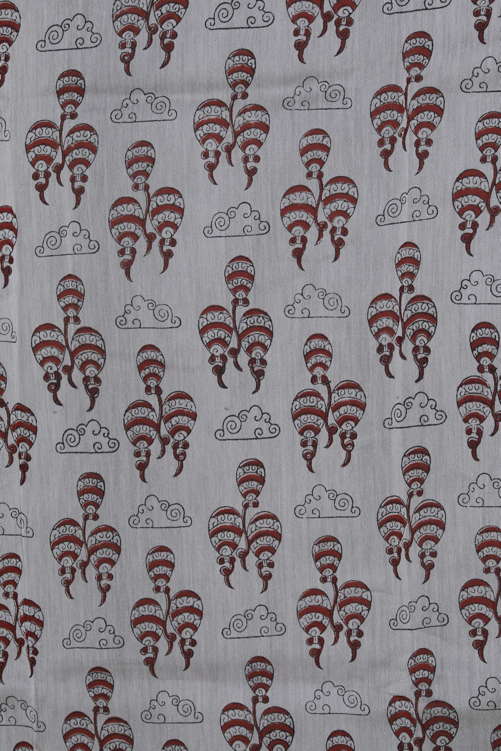 Image of Bagru block printed Chanderi Saree