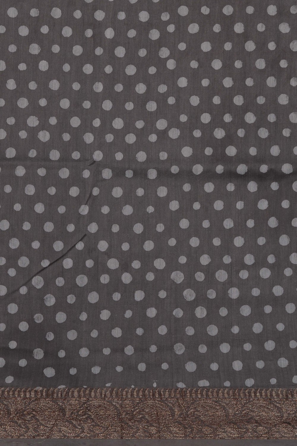 Image of Bagru block printed Chanderi Saree