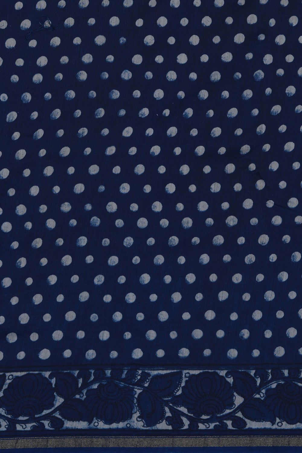 Image of Bagru block printed Chanderi Saree