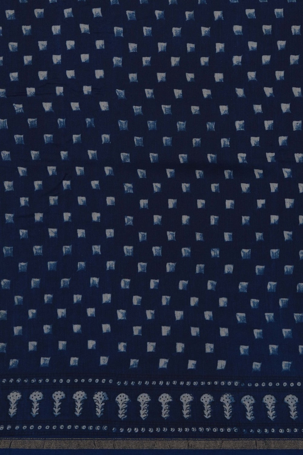 Image of Bagru block printed Chanderi Saree