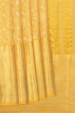 Image of Kanchipattu Brocade Yellow Saree