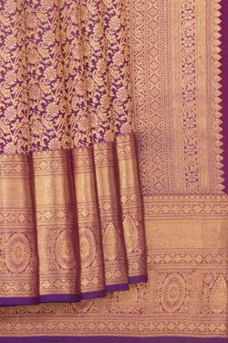 Image of Kanchipattu Brocade Purple Saree