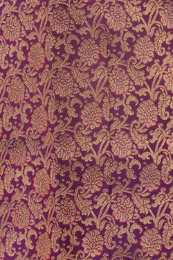 Image of Kanchipattu Brocade Purple Saree