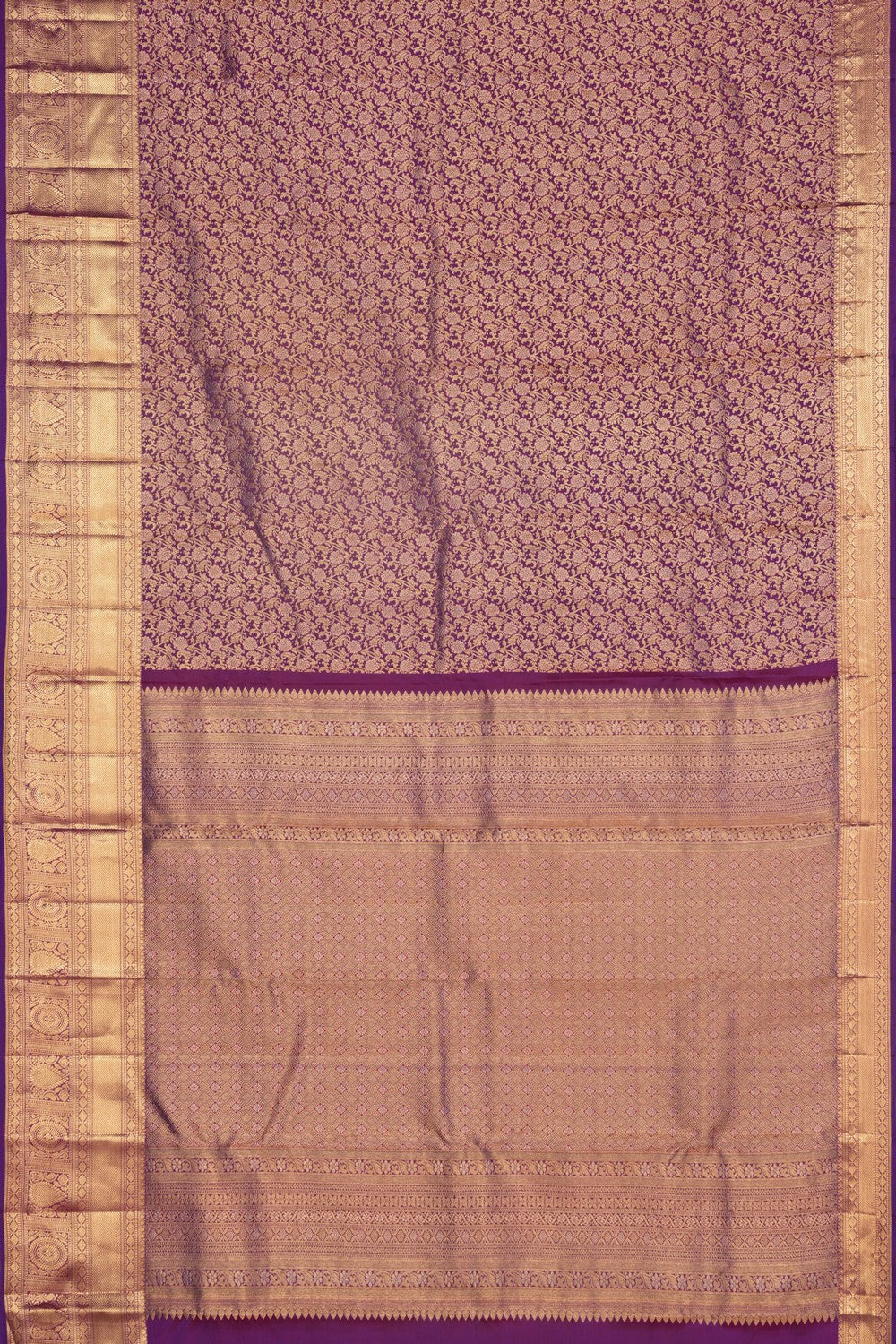 Kanchipattu Brocade Purple Saree