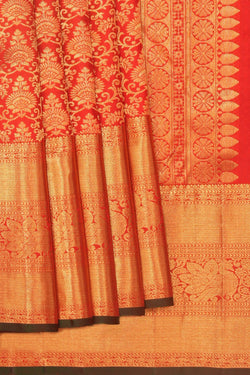 Image of Kanchipattu Brocade Red Saree