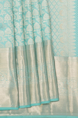 Image of Kanchipattu Brocade Blue Saree