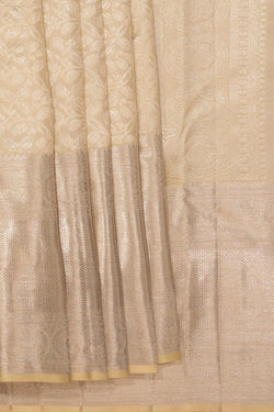 Image of Kanchipattu Brocade Cream Saree