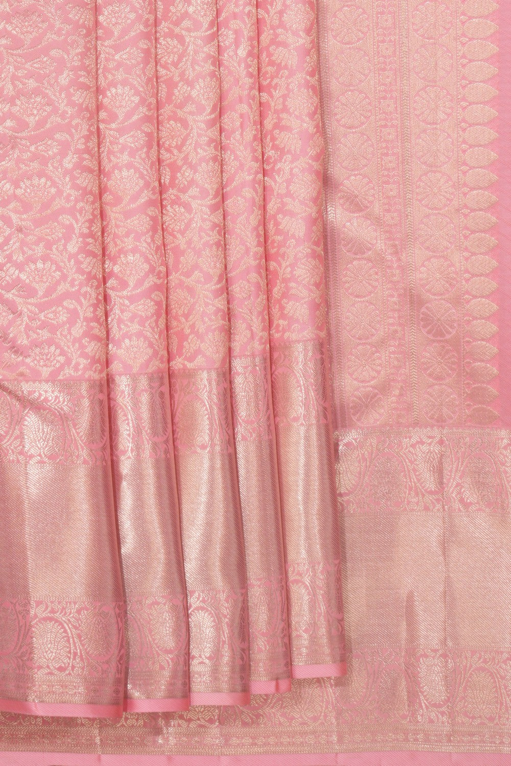 Kanchipattu Brocade Pink Saree