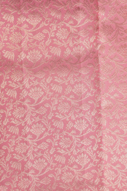 Image of Kanchipattu Brocade Pink Saree