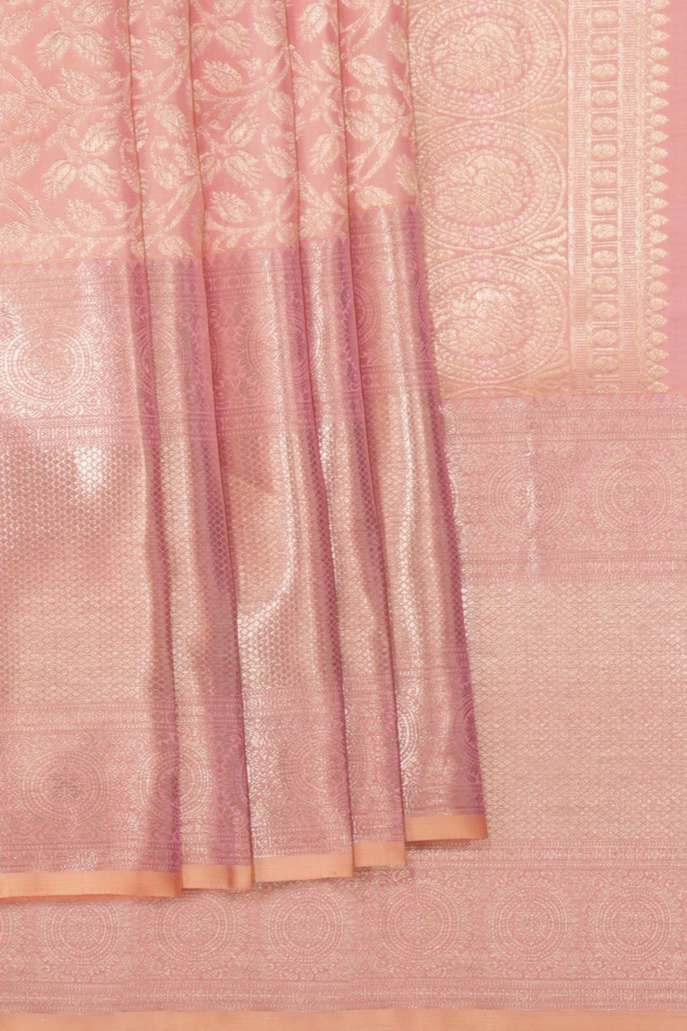 Kanchipattu Brocade Pink Saree