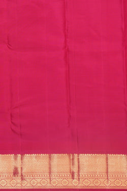 Image of Kanchipattu Kattam Orange Saree