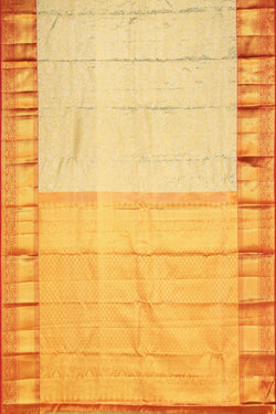 Image of Kanchipattu Brocade Mint-Green Saree