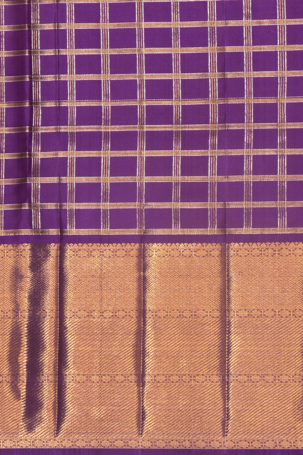 Image of Kanchipattu Kattam Spring Green Saree