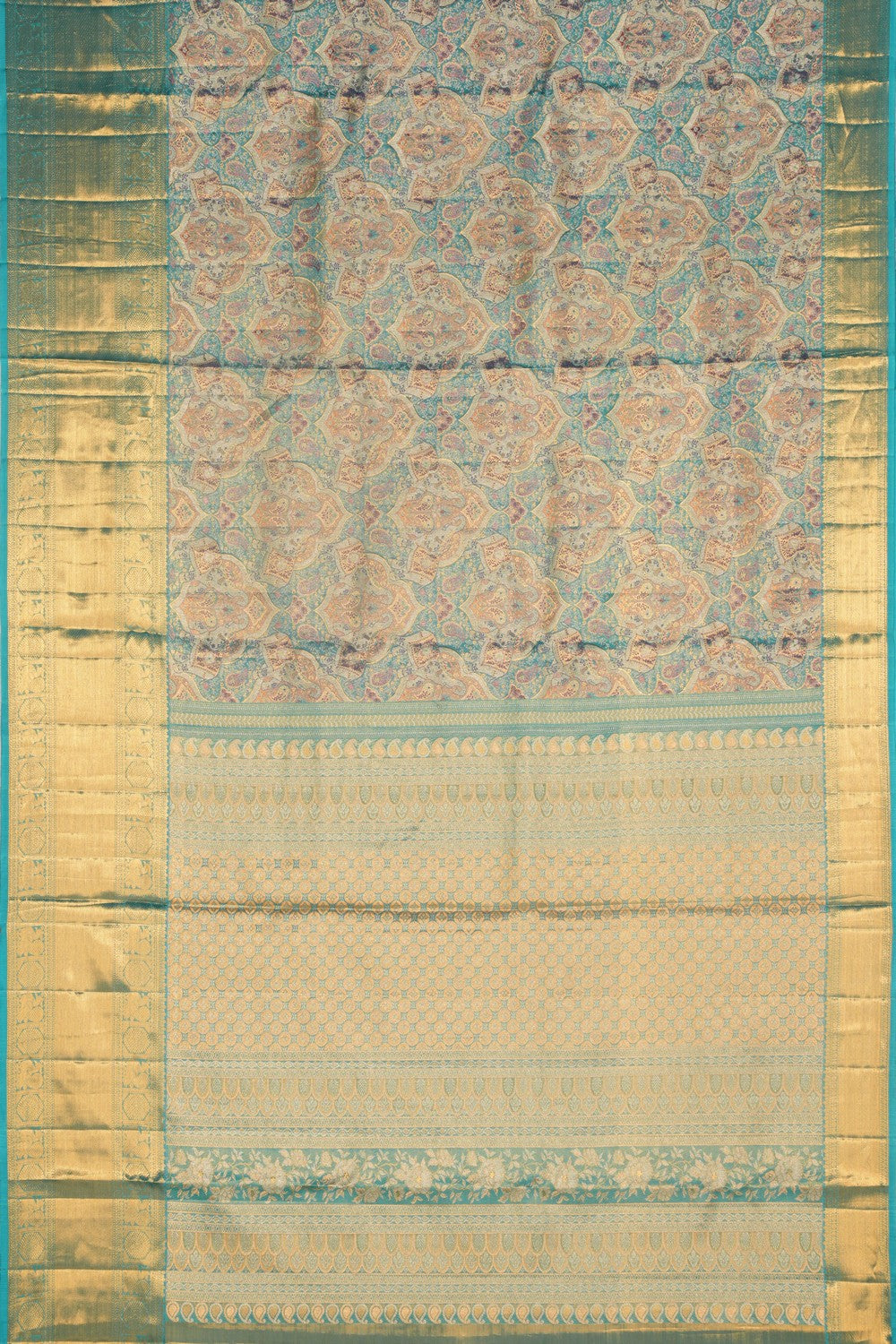 Kanchipattu Brocade Blue Saree