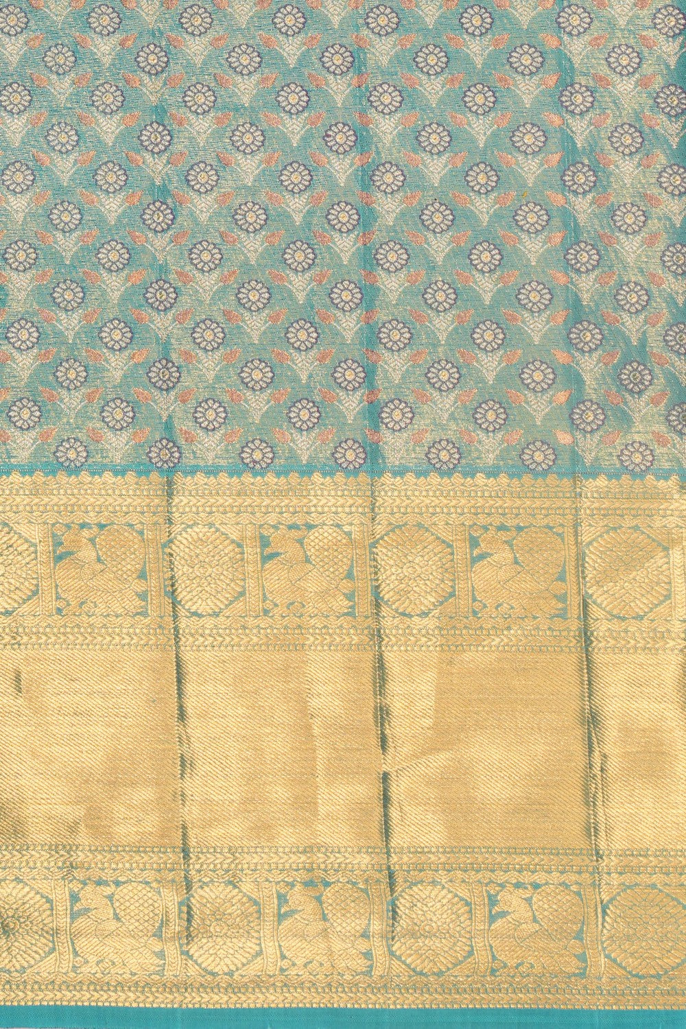 Kanchipattu Brocade Blue Saree