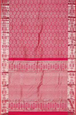 Image of Kanchipattu Brocade Pink Saree