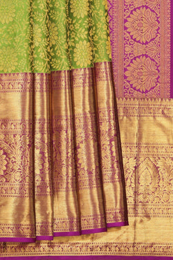 Image of Kanchipattu Brocade Green Saree