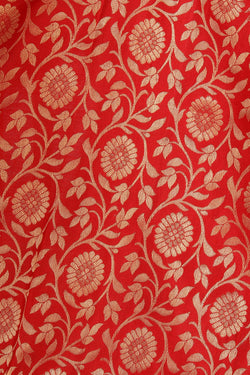 Image of Kanchipattu Brocade Red Saree