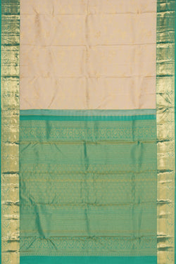 Image of Kanchipattu Brocade Off-White Saree