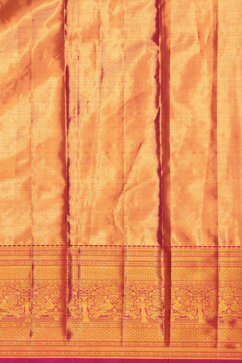 Kanchipattu Tissue Brocade Gold Saree